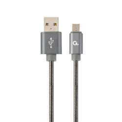 Złącze USB-A/micro-USB 2.0 wt-wt 2m 2,1A 480Mbps GEMBIRD / CC-USB2S-AMmBM-2M-BG