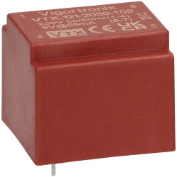 Vigortronix VTX-121-2050-109 Encapsulated PCB Transformer &#x2013; EE20 0.5VA