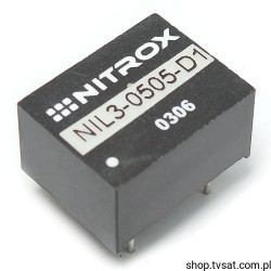 NIL3-0505-D1 DC-DC In 5V Out 5V 1A THT NITROX