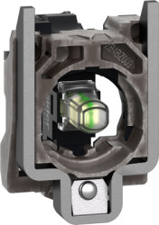 Lamp socket, white, 230 VAC, ZB4BV18M1