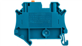 Złączka Przelotowa 2-Przewodowa Z Odłącznikiem Nożowym 4Mm2 Niebieska Ut...