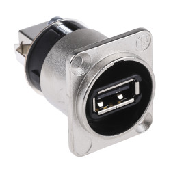 Adapter złącze A USB A złącze B USB B rodzaj A Żeńskie Neutrik