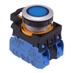 CW4L-A1E20Q3S Blue 12V illuminated Maintained Push Button Switch 2NO IP65 IDEC