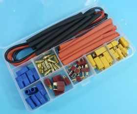 ZESTAW XT60T DEAN EC3+PRZEW.SILIKON.14AW