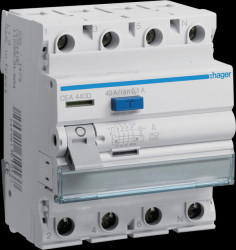 CEA440D RCCB, 4-pin, 6 kA 40 A 100 mA, type A