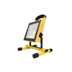 Halogen LED 20W z akumulatorem SLIM,zimny,ładowarka reflektor