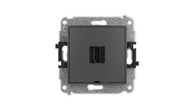 Icon Mechanizm Gniazda Pojedynczego Hdmi 2.0, Bez Pola Opisowego Grafitowy...