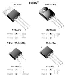 VB20200G-E3 Dual High Voltage Trench MOS Barrier Schottky Rectifier