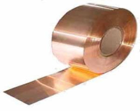 BLACHA0.2CU_30/1 Blacha miedziana - taśma - szerokość 30 mm; grubość 0.2 mm - miękka - długość 1mb WYPRZEDAŻ (2 szt. na magazyni