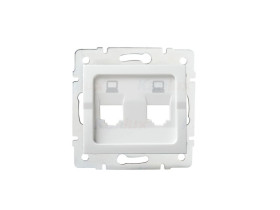 LOGI Adapter gniazda RJ45 (2x RJ45 Jack) bez gniazda 02-1419-002 bi 25936 KANLUX