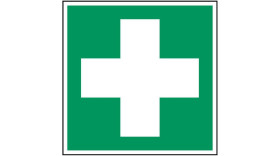 Etykieta bezpieczeństwa Green, White