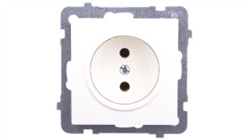 Sonata Gniazdo Pojedyncze B/U Ecru Gp-1R/M/27