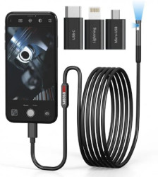 ENDOSKOP KAMERA DWUOBIEKTYWOWA 7,9MM 2M