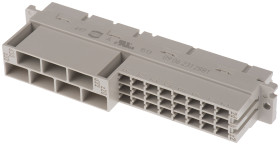 Złącze DIN 41612 24 + 7 -pinowe 2/3 -rzędowe raster: 3.81 mm, 5.08 mm, 6.5 mm, 10.16 mm Żeński 09062312881