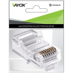 Wtyk telefoniczny 8P8C RJ45 drut LB0003 - 2szt.
