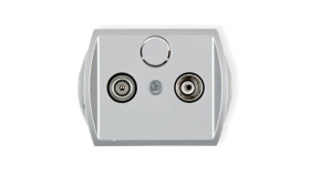 Trend Gniazdo Antenowe Rtv Przelotowe 15Db Srebrny 5G15p