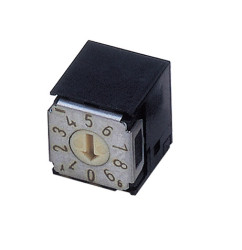 Przełącznik obrotowy, 100 mA, 5V dc, 10-położeniowy, NIDEC COPAL ELECTRONICS GMBH SA-7000