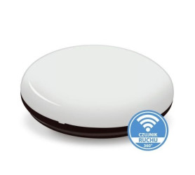 Plafon SUN n/t 13W AC 230V 50Hz 4000K (neutr.) 120 st. IP54 z czujnikiem ruchu 1370lm PL-SUN/LED/13W/CR czarny