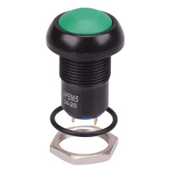 IPR1SAD3 Green Latching 12mm Push Button Switch SPST IP67 APEM