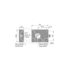 Czujnik indukcyjny z otworem SIA25-C PNP NO+NC H R, SIA000152
