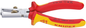 VDE-stripping pliers for plastic-coated cables, rubber-coated cables, 10 mm², AWG 8, cable Ø 5 mm, L 160 mm, 165 g, 11 06 160