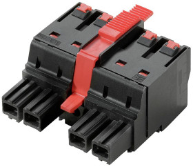 Weidmüller 2493190000 Obudowa złącza pin męskiego na kabel BUF 10.16IT/03/180MF3 AG BK BX, wire-to-board, piny: 3, 76 A,