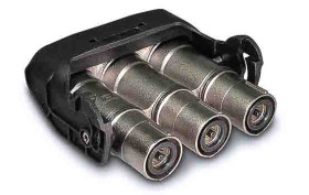 Wzmocnione złącze zasilania 3-pinowe Amphenol Industrial 300A 1.0 kV Żeńskie do męskiego