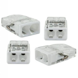 Szybkozłączka 2-krotna, max. 2,5mm2, biała / 76001 /5szt./