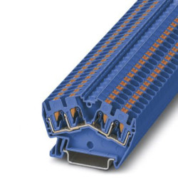 Blok zacisków przelotowych Phoenix Contact 24 → 10AWGWciskane PTS 4-QUATTRO BU 32A 800 V