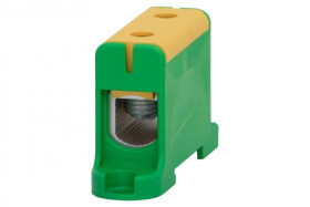 Złączka szynowa ZU 1-torowa (16mm2-95mm2) Al/Cu - żółto/zielona