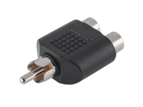 Rozgałęźnik RCA wtyk - 2x gniazdo