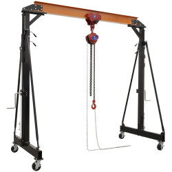 Sealey SG2000KIT Portable Adjustable Gantry Crane - Geared Trolley Combo 2 Tonne