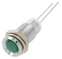 Signal light, green, 5 mcd, Mounting Ø 6 mm, pitch 2.54 mm, LED number: 1, M.5030G