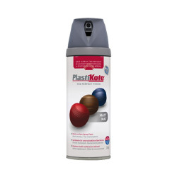 PlastiKote 440.0023102.076 23102 Colour Twist &amp; Spray Matt Grey 400ml