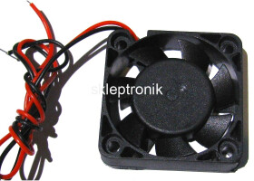 Wentylator 12V 92X25mm 2W ślizg. 2 przew.