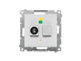 SIMON 55 Gniazdo ekwipotencjalne pojedyncze jasnoszary mat TGEK1.01/114 KONTAKT SIMON