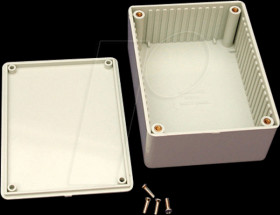 1591SGY Plastic housing, series 1591, 82 x 110 x 40 mm, gray