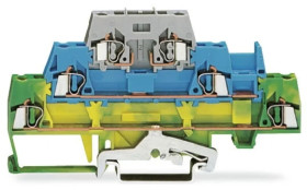Złączka trzypietrowa PE / L / bazowa 2,5mm2 zółto-zielona / niebieska / szara 280-510 /50szt./