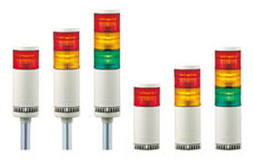 Wieża sygnalizacyjna Patlite LED Pomarańczowy, zielony, czerwony 24 V AC/DC Stroboskop