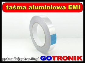 Taśma aluminiowa EMI z klejem 30mm