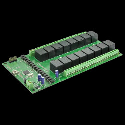 16 Channel USB Relay Module - moduł z 16 przekaźnikami 24V i interfejsem USB