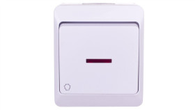 Hermes Przycisk Światło Biały Ip44 Łnt-1S+N 0346-02