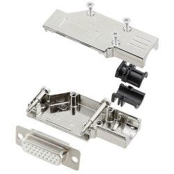 Encitech 6355-8066-12 D-Sub Receptacle set 26 Pins Solder Bucket 1pc