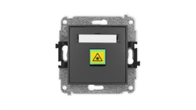 Icon Mechanizm Gniazda Światłowodowego/Optycznego Pojedynczego Grafitowy Mat...