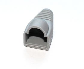Osłonka wtyku RJ45 z odgiętką (10szt) szara /1192