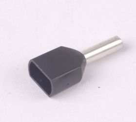 KR015008x2 BK Tulejka izolow. 2x 1,5mm2x8 100szt