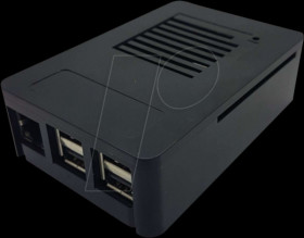 LM-MB3 B Case for Raspberry Pi 3, plastic, black