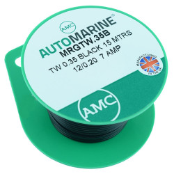 Black 0.35mm Thin Wall 11A Cable Mini Reel 15m