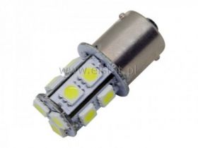 Żarówka samoch. LED 12V BA15 1,6W biała zimna