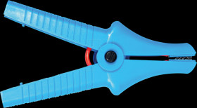 WAKROBU32K09 Alligator clamp, 11 kV 32 A, blue K-09